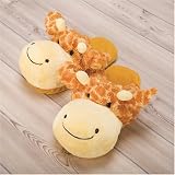 ふわふわMouMou　動物スリッパ　キリン