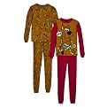 Boys' Scooby Doo 4-pc. PJ Set - Brown