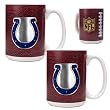 Indianapolis Colts 2pc 15oz Gameball Ceramic Mug Set - Primary logo NFL Football