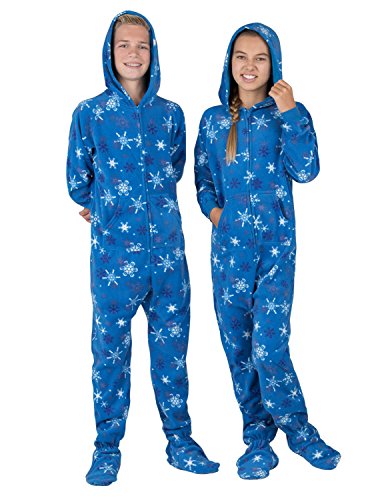 Footed Pajamas - Its A Snow Day Kids Hoodie Fleece