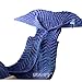 Mermaid Tail Blanket, 74''x 35'' Crochet Mermaid Blankets Seasons Warm Soft Handmade Sleeping Bag, Best Easter Gift for Kids Teens Adult