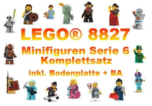 LEGO� 8827 Minifiguren Serie 6 - Komplettsatz + 16 BA