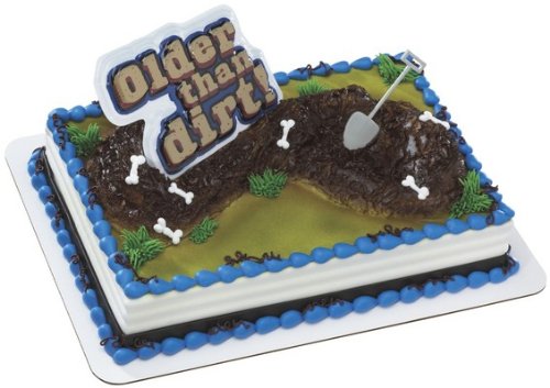 Older Than Dirt Birthday Cake Topper Decorating Kit