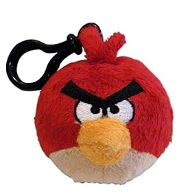  Angry Birds Plush Backpack Clip - Red Bird