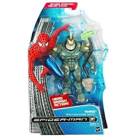 Spiderman 3 - Action Figure Rhino with Head Smash Attack