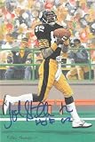 Autographed/Hand Signed Goal Line Art Gla Card John Stallworth Steelers