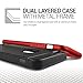 iPhone 6 Case, Verus [Iron Shield][Red] - [Aluminum Frame][Heavy Duty][Drop Protection][Slim Fit] - For Apple iPhone 6 4.7