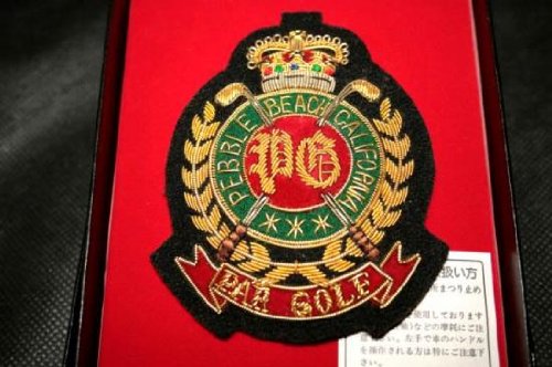 金モールエンブレムE-676(ピンなし)