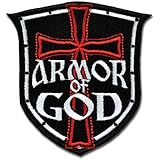 Tactical Combat Badge Morale Velcro Patch / Velcro Military Patches Designed by BASTION - ARMOR OF GOD