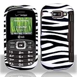 Premium - LG VN530/Octane Black/White Zebra Cover - Faceplate - Case - Snap ....