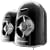 Samsung Pleomax PSP-7000B USB Crystal 2.0-Channel Speakers (Black)