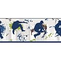 Skateboarder Border - Blue (18")