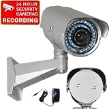 VideoSecu 540L IR Outdoor Night Vision Security Camera 1/3" SONY CCD 48 Infrared Leds 6-15mm Zoom Lens for CCTV Home Surveillance System with Power Supply C35