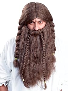 Enigma Wigs Men's Olef, Mixed Brown, One Size