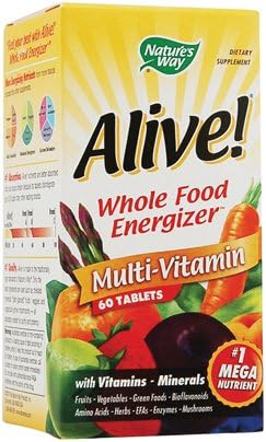 New - Nature's Way Alive Multi-Vitamin - 60 Tablets
