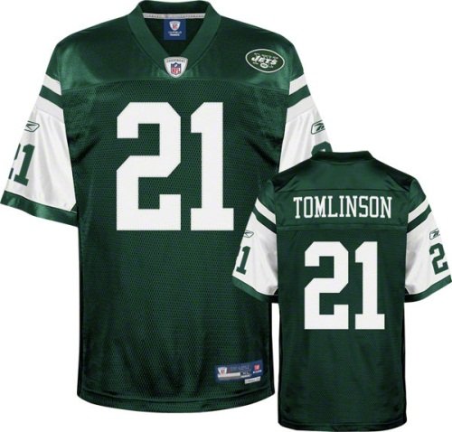 Ladainian Tomlinson New York Jets Green Reebok Premier Jersey - XL