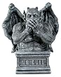 Gargoyle - Deimos - Speak No Evil - Cold Cast Resin - 5.5" Height