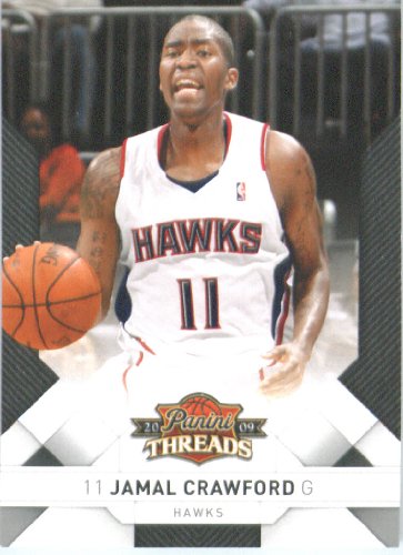 2009 /10 Panini Threads Basketball Card # 42 Jamal Crawford Atlanta Hawks Mint Condition - Shipped In Protective ScrewDown Display Case!