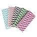 2013newestseller 125pcs Party Wedding Birthday 5 Packs Color Strip Drinking Straw