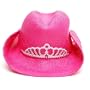 Sophias Style Girls Fuchsia Cowgirl Straw Hat Dress Up Girl 4-16