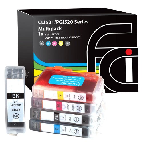 Canon CLI521, PGI520, Printing Ink - WITH CHIP 