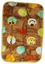 NoJo - Jungle Tales Luxury Plush Throw, Brown