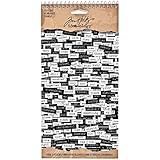 Chitchat Word Stickers by Tim Holtz Idea-ology, Black and White Matte Cardstock, 1088 Stickers, TH92998