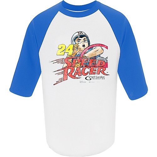 Buy Chase Authentics Jeff Gordon Speed Racer 3 4 Sleeve Baseball Tee by Chase Authentics