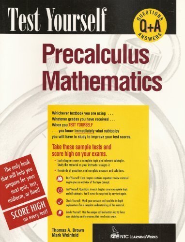 Test Yourself Precalculus Mathematics