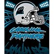 Carolina Panthers Light Weight Fleece NFL Blanket (Shadow Series) (50"x60")
