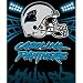 Carolina Panthers Light Weight Fleece NFL Blanket (Shadow Series) (50