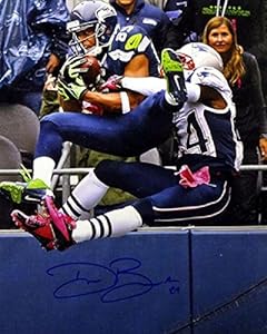 Doug Baldwin Autographed Photograph - 16x20 Seahawks Vs Ne #1 Mcs Coa - Autographed NFL Photos