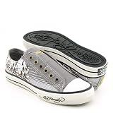 ED HARDY Lowrise 18FLR106W New Slip-On Gray Womens