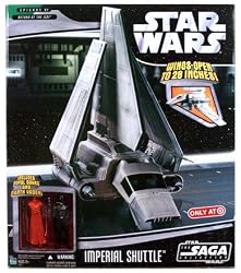 Star Wars Saga '06 Exclusive Vehicle Imperial Shuttle with Darth Vader & Red Royal Guard Action Figures