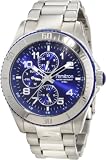 Armitron Men's 20/4810BLSV Bezel Blue Dial Silver-Tone Multi-Function Watch