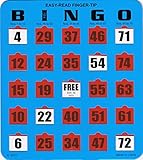 25 Easy Read Bingo Heavy Duty 5 Ply Jumbo Shutter Slide Cards
