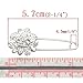 Housweety 10 Silver Plated Flower Safety Pins Brooches 5.7x2.4cm