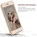 Venollc 360 Degree All-Around Full Body Ultra Thin Fit Case Cover with Tempered Glass Screen Protector Ultra Slim Light Weight Hard Snap on for Apple iPhone 7 Plus 5.5