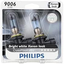Philips 9006 CrystalVision Ultra Upgrade Headlight Bulb, 2 Pack
