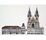 Altstader Ring by Prague poster print,13.5 in. x 12 in.