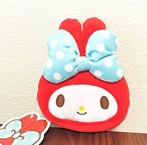 My Melody Die-cut Face Pouch ( Center Ribbon ) Pink Sanrio Japan ( Japan Import ) (Red)