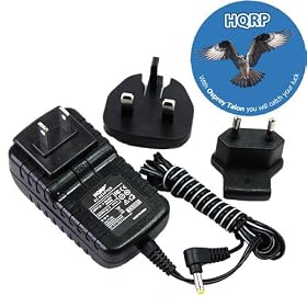HQRP Wall AC Adapter / Power Supply compatible with Panasonic HDC-TM41 HDC-TM41P HDC-TM41PC Camcorder with USA & Euro Plug + Coaster