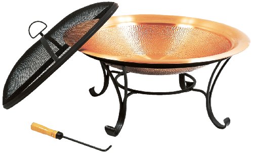 Unique Arts 29-Inch Copper Hammered Fire Pit