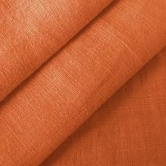 100% Leinen Stoff Meterware Terrakotta