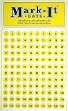 Numbered Yellow Map Sticker Dots 1 - 240