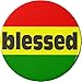 Rasta blessed Flag 1.25â€ Pinback Button Pin Jamaican Calypso Reggae Rastafarian