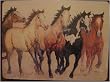 Placemats ~ Wild Horses Stepping Out ~ set of 4 corkboard 11.5 x 15 inch placemats ~ code 256