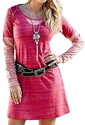 Raglan Sleeves Scoop Neck  Dress