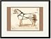 Black Framed/Matted Print 17x23, Double Honest John Wagon Harness