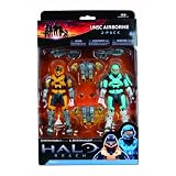 McFarlane Toys Halo Reach Series 2 - UNSC Airborne 2 Pack Gold/Steel and Cyan White